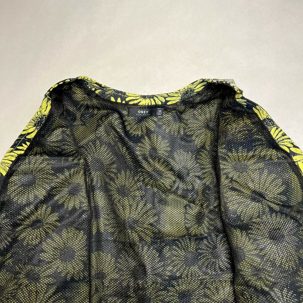 OBEY Floral Yellow and Black Vest - Picture 7 of 7